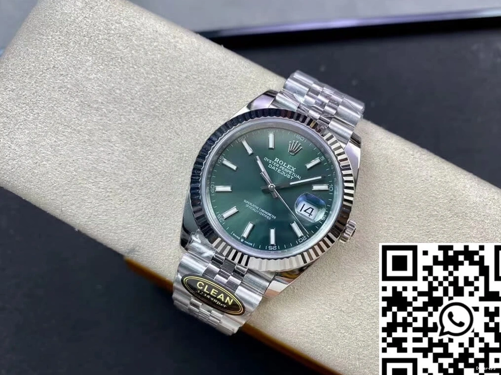 Rolex Factory Green M126334-0027 Dial Mint Clean Datejust 0403